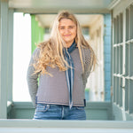 COLLEN & CLARE Bontie Scarf in Teal Marl/Buttermilk