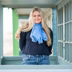 COLLEN & CLARE Pea Linen Cropped Jumper in Navy