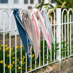 COLLEN & CLARE Bontie Scarf in Silver Marl/Cloud Blue