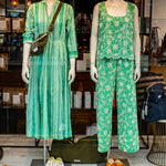 FOIL Juicy Details Broderie Anglaise Trousers in Green
