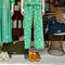 FOIL Juicy Details Broderie Anglaise Trousers in Green