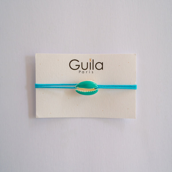 GUILA PARIS Shell Bracelet in Turquoise