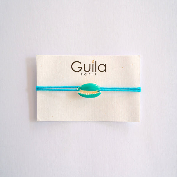 GUILA PARIS Shell Bracelet in Turquoise
