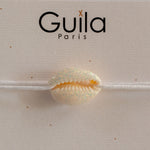 GUILA PARIS Shell Bracelet in Sequinned White