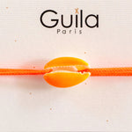 GUILA PARIS Shell Bracelet in Orange