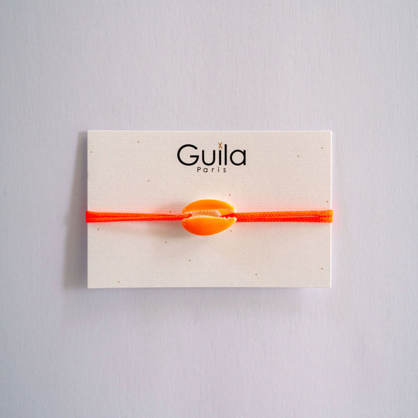 GUILA PARIS Shell Bracelet in Orange