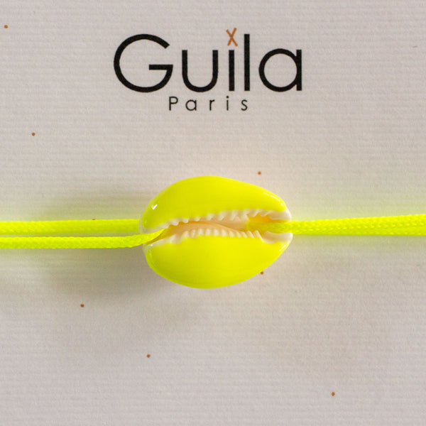 GUILA PARIS Shell Bracelet in Yellow