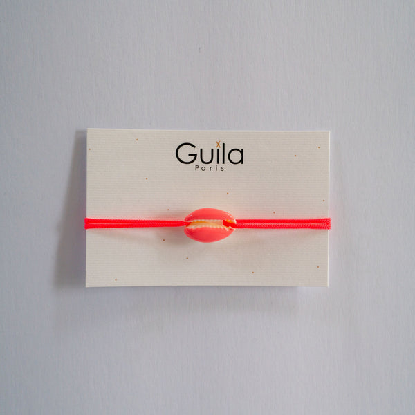 GUILA PARIS Shell Bracelet in Hot Pink