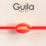 GUILA PARIS Shell Bracelet in Hot Pink