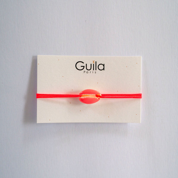 GUILA PARIS Shell Bracelet in Hot Pink