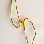 GUILA PARIS Cord Shell Necklace in Sequinned Water Green