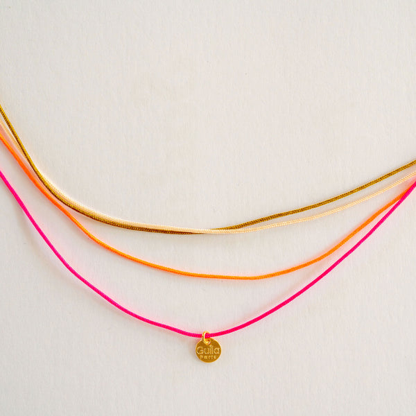 GUILA PARIS Rainbow Necklace in Pink