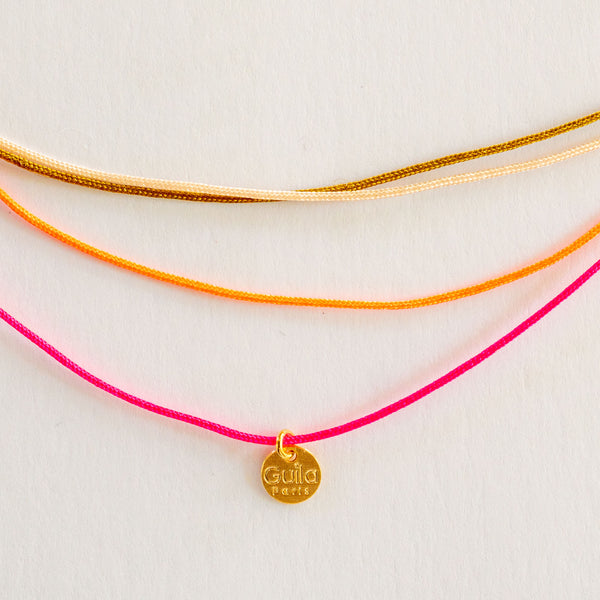 GUILA PARIS Rainbow Necklace in Pink