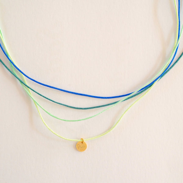 GUILA PARIS Rainbow Necklace in Blue