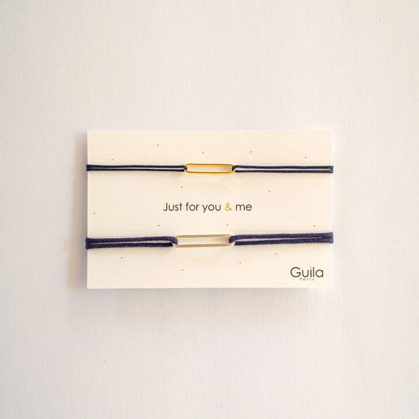 GUILA PARIS You & Me Bracelet in Navy Blue