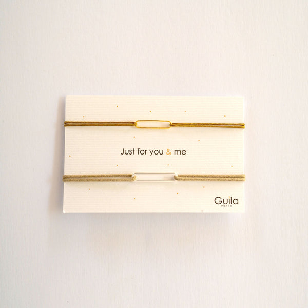 GUILA PARIS You &amp; Me Bracelet in Beige