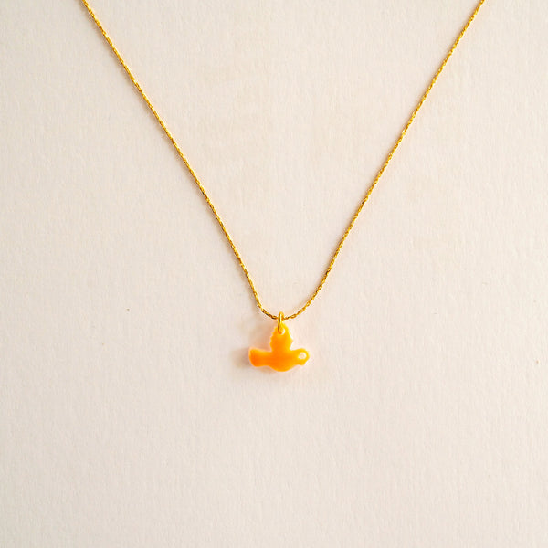 GUILA PARIS Dove Necklace in Coral