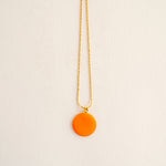 GUILA PARIS Big Indian Necklace in Orange