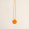 GUILA PARIS Big Indian Necklace in Orange