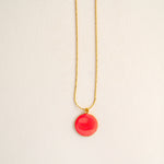 GUILA PARIS Big Indian Necklace in Hot Pink