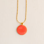 GUILA PARIS Big Indian Necklace in Hot Pink