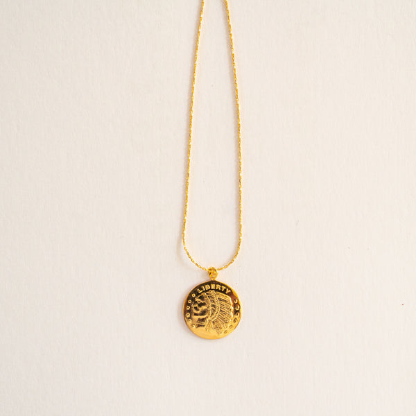 GUILA PARIS Big Indian Necklace in Hot Pink