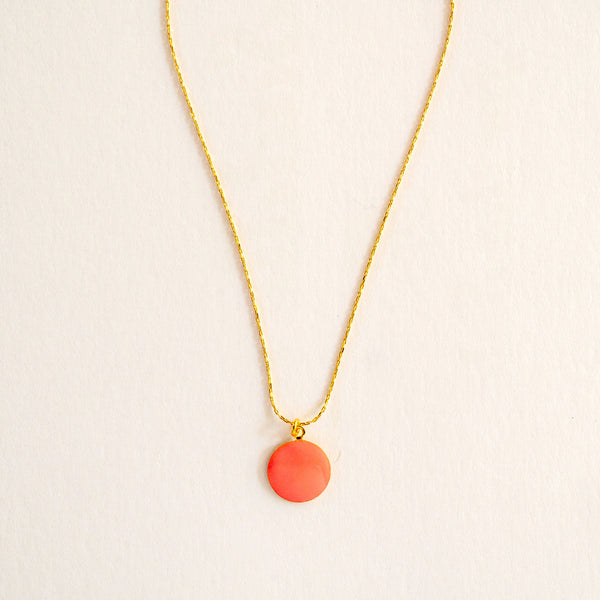 GUILA PARIS Small Indian Necklace in Hot Pink
