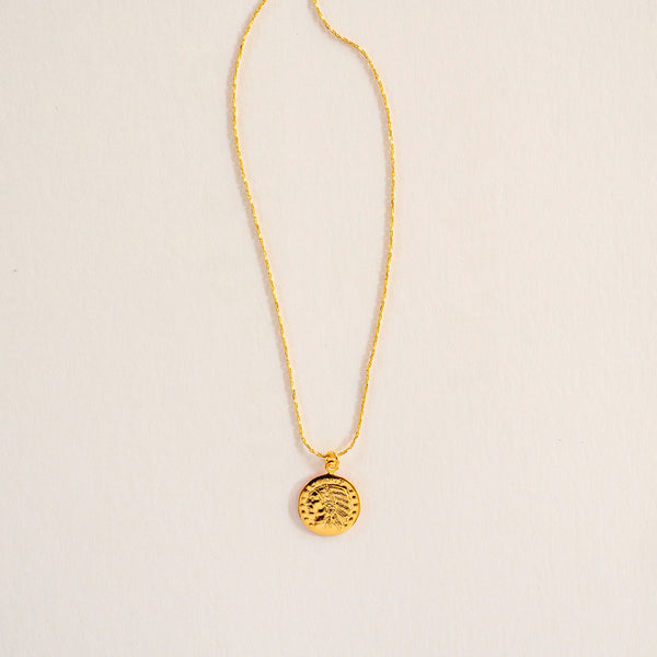GUILA PARIS Small Indian Necklace in Hot Pink