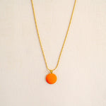 GUILA PARIS Small Indian Necklace in Orange