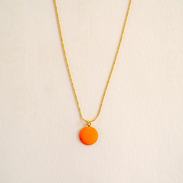GUILA PARIS Small Indian Necklace in Orange