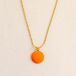 GUILA PARIS Small Indian Necklace in Orange