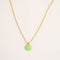 GUILA PARIS Small Indian Necklace in Sequinned Water Green