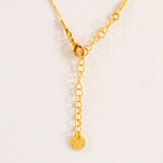 GUILA PARIS Small Indian Necklace in Sequinned Water Green