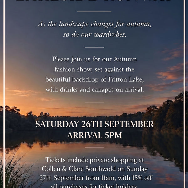 COLLEN & CLARE x Fritton Lakeside Runway Show - September 26th 2026