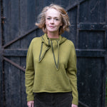 COLLEN & CLARE Bontie Bandana Scarf in Moss Marl/Black