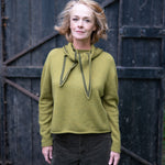 COLLEN & CLARE Bontie Bandana Scarf in Moss Marl/Black