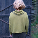 COLLEN & CLARE Bontie Bandana Scarf in Moss Marl/Black