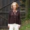 COLLEN & CLARE Bontie Cashmere and Lambswool Scarf in Chestnut/Burgundy