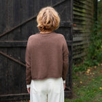 COLLEN & CLARE Pea Crop Cashmere and Wool Jumper in Chestnut