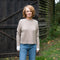 COLLEN & CLARE Tash Cashmere and Lambswool Round Neck Jumper in Stone Marl