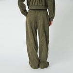 STELLA NOVA Low-Waist Barrel Leg Combat Pants in Dust Olive