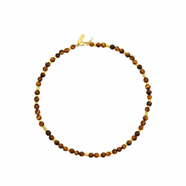 TALIS CHAINS Jaipur Choker in Tigers Eye