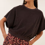 BY-BAR Nuki Slub Top in Coffee Bean
