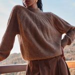 BY-BAR Zoe Alpaca Blend Jumper in Biscuit Melee