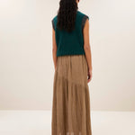 BY-BAR Myra Lurex Skirt in Gold