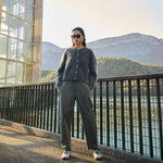 BY-BAR Davi Tapered Loose Fit Ankle Trousers in Olive