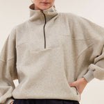 BY-BAR Roos Sparkle 1/2 Zip Jumper in Gold