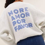 BY-BAR Lili Amor Sweater in Light Grey Melee