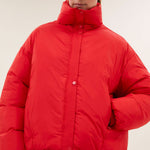 BY-BAR Joy Puffa Jacket in Poppy Red