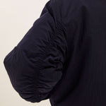 BY-BAR Bodie Metallic Bomber Jacket in Dark Navy